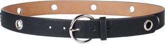 Linea Pelle Eyelet Belt in Black at Nordstrom Rack, Size X-Large