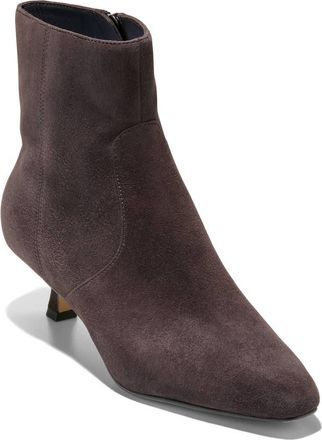 Cole Haan Tyldie Kitten Heel Bootie in Ch Dk Chocolate Suede at Nordstrom, Size 7.5