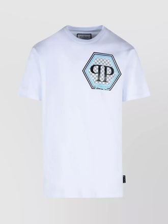 Philipp Plein cotton logo print short sleeve t-shirt