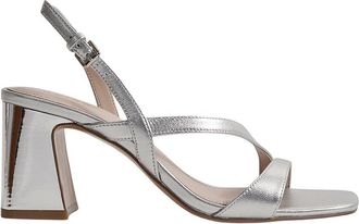 Reiss Alice Block Leather Heel Sandal