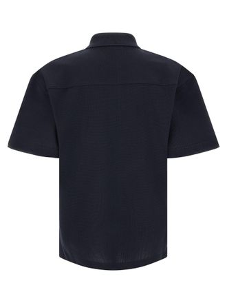 Saint Laurent Mens Blue Cotton Polo Shirt
