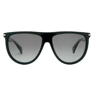 Rag & Bone Polarized Grey Browline Ladies Sunglasses RNB1056/S 0807/WJ 57