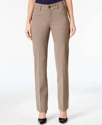 Lee Womens Madelyn Straight Leg Trousers In Falcon Heather