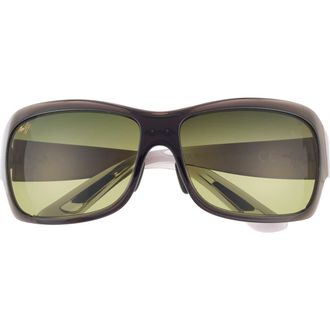 Maui Jim 62mm Rectangular Sunglasses in Grey Grey Green at Nordstrom Rack
