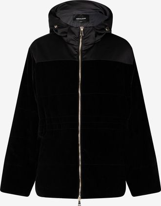 Fabiana Filippi Kurze Steppjacke aus gestepptem Samt mit Stehkragen