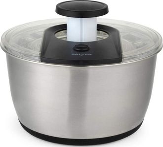 Salter Centrifugadora De Ensalada Salter Bw14097 De 6 Litros, Color Plata