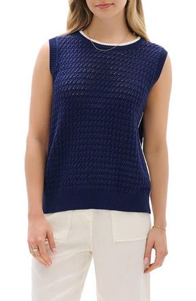 Hatley Cruz Cotton Sweater Tank in Patriot Blue at Nordstrom, Size X-Small