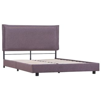Berkfield Home Bed Frame Taupe Fabric 135x190 cm Double