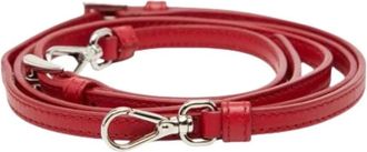 Prada Pre-owned Accessories, female, Red, Size: ONE SIZE Pre-owned Leather home-office