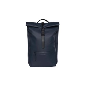 Rains Mochila Elegante con Recubrimiento de Poli&eacute;ster - Bags - Hombre - Azul - ONE SIZE