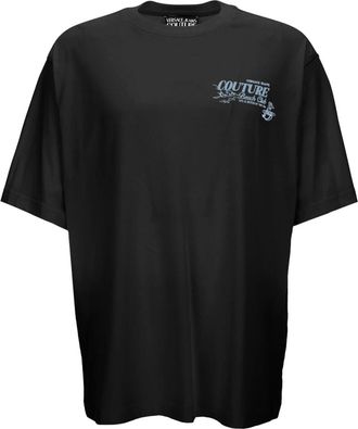 Versace Jeans Couture T-shirt - Heren - T-shirts - Zwart - XL - Katoen - Tops