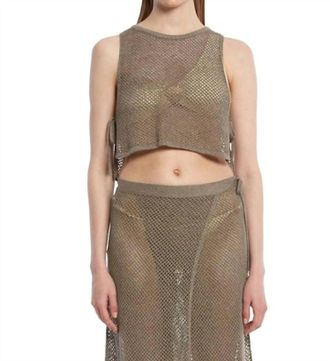 Knitss Cove Beachwear Knit Top In Rosemary