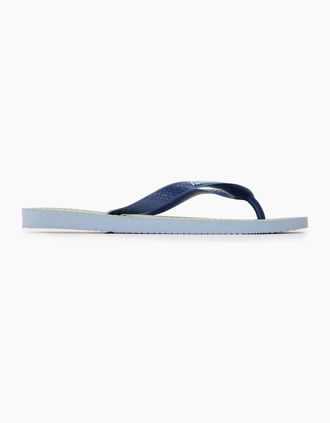 Havaianas Womens Solid Patterned Thong Toe Flip Flops - Blue - Size: 7/6.5/6