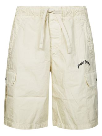 Palm Angels Regular Cargo Style Button Flaps Shorts