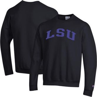 Champion Mens Champion Black LSU Tigers Basic Arch Fleece Pullover Sweatshirt at Nordstrom, Size Xx-Large