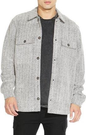 Civil Society Relaxed Fit Knit Shirt Jacket in Heather Charcoal at Nordstrom Rack, Size Xx-Large