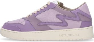 Gienchi Icx Low - Heren - Sneakers - Paars - 40 EU - Leer - Schoenen