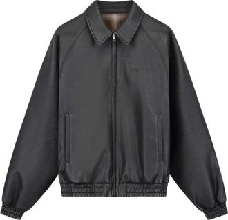 Arte Omkeerbaar Leren Uniformjack - Heren - Jassen - Zwart - Maat: L Leer