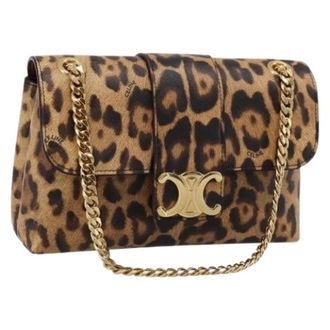 Celine Pre-owned Vintage Schoudertas - Dames - Pre-owned - Bruin - Maat: ONE Size Leer