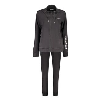 Freddy Training Sets, female, Black, Size: XL Interlock Tracksuit Set