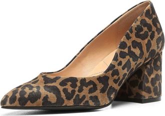 NYDJ Womens Solima Pumps In Leopard Suede