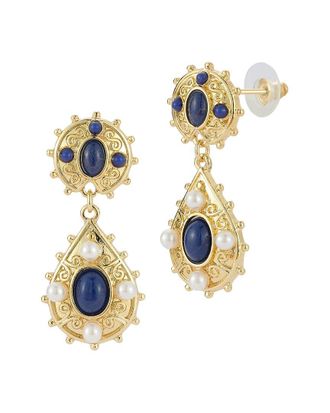 Sphera Milano Gold-Plated 3Mm Pearl Earrings