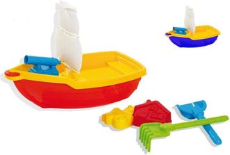 Trade Shop Trade Shop - Set Galeone Con Palette + Accessori Mare Giochi Spiaggia Estate Bambini 114725