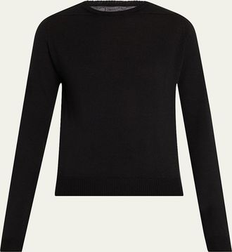 Rick Owens Biker Level Knit Wool Sweater
