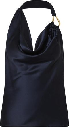 Rebecca Vallance Top smanicato Elise - Blu