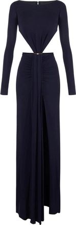 Elisabetta Franchi Red Carpet Jurk - Dames - Avondkleed - Blauw - XS - Kleedjes