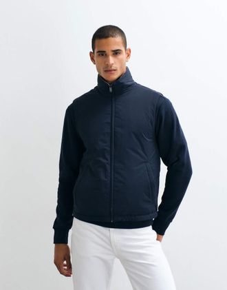 Mango gilet reversibile navy e cream-blu navy
