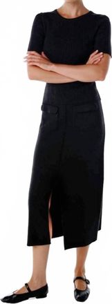 Knitss Perry Midi Skirt In Black