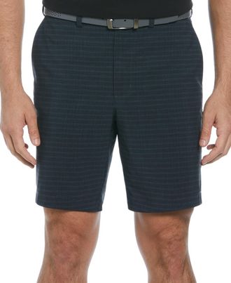 PGA TOUR Mens Pga Tour Golf Shorts Caviar Stretch Belted Waist Performance FTS990