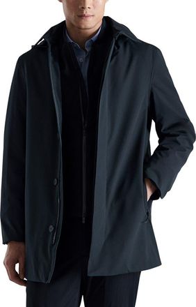 Mango Packable Parka in Navy at Nordstrom, Size X-Large