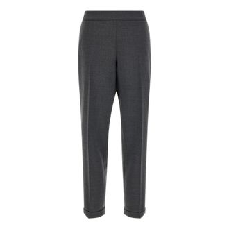 Alberto Biani Dames, Broeken, Grijs, Maat: XL