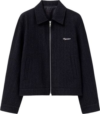 Wooyoungmi Stretch Wool-Blend Jacket With Classic Collar