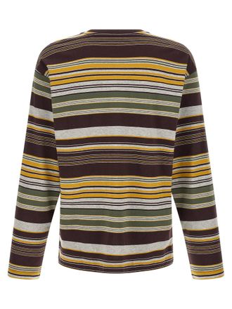 Dries Van Noten Multicolored Striped T-Shirt - Brown