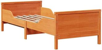 vidaXL Extendable Bed Frame for Kids Wax brown 80 x 130 / 165 / 200 cm Vidaxl
