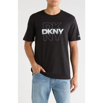 DKNY Nitis Graphic T-Shirt in Black at Nordstrom Rack, Size X-Large