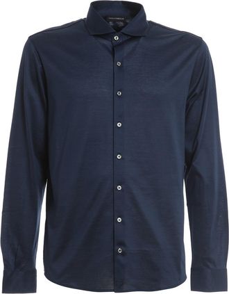 Paolo Fiorillo Classic Blue Cotton Shirt