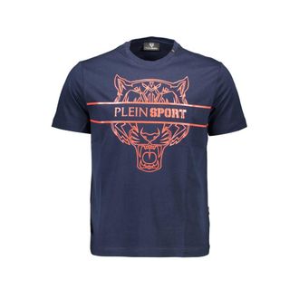 Plein Sport Blue Cotton Men Mens T-Shirt