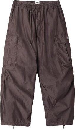 Obey Giant Parachute Cargo Pant - Dames - Wijde Broeken - Bruin - S - Katoen - Broeken