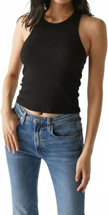 Michael Stars Pina Crop Tank Top In Black