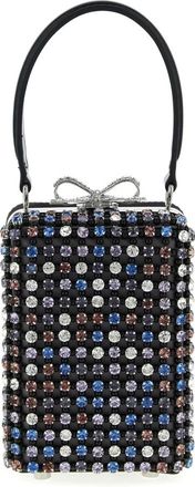 Self Portrait Multi Crystal Chainmail Micro Bag - Dames - Handtassen - Veelkleurig - ONE Size - Leer - Tassen