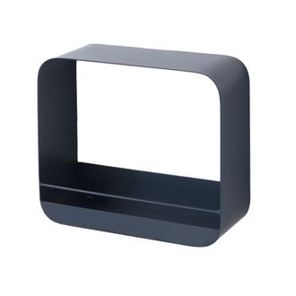 Oresteluchetta Estante de pared de acero pintado de azul cm. Al.26 x l.30 x p.12