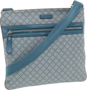 Gucci Pre-owned Vintage Cross Body Tas - Dames - Vintage Schoudertas - Blauw - ONE Size - Vintage