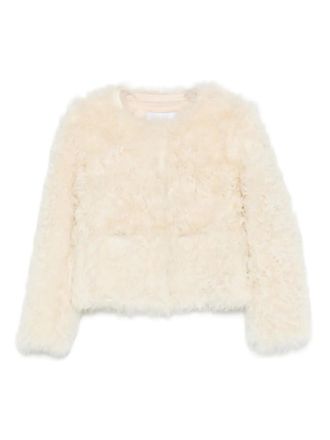 Iro sheepskin coat - women - Sheepskin - 38 - Neutrals