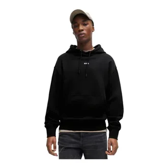 HUGO BOSS Hugo, Hoodies, male, Black, Size: 2XL Hoodies