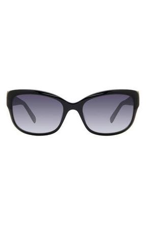 Kate Spade New York 53mm johanna square sunglasses in Black Glitter at Nordstrom Rack