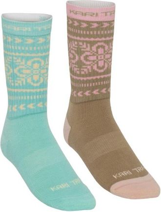 Kari Traa Puffin Sock 2 Pack Merinosocken für Damen | bunt
